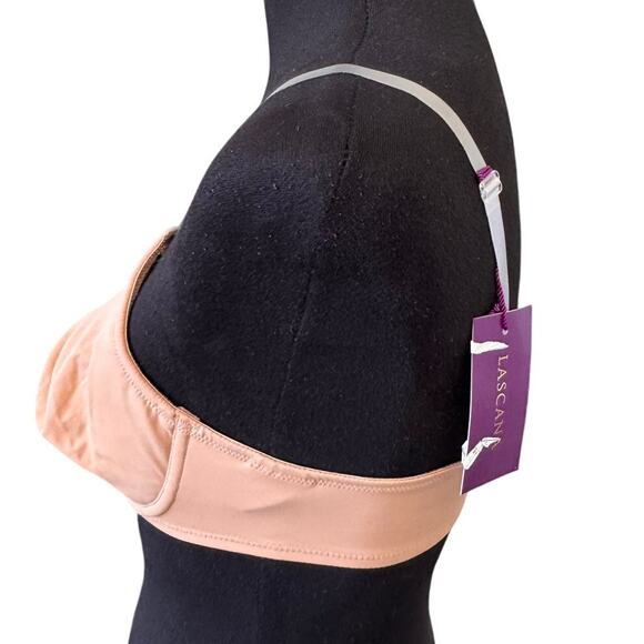 NEW MACY’S LASCANA Tan Clear Multi Strap T-Shirt Bra Size 34C - Picture 6 of 8